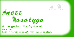 anett mosolygo business card